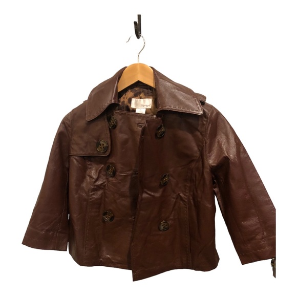 Vintage Cropped leather jacket. - Picture 2 of 5